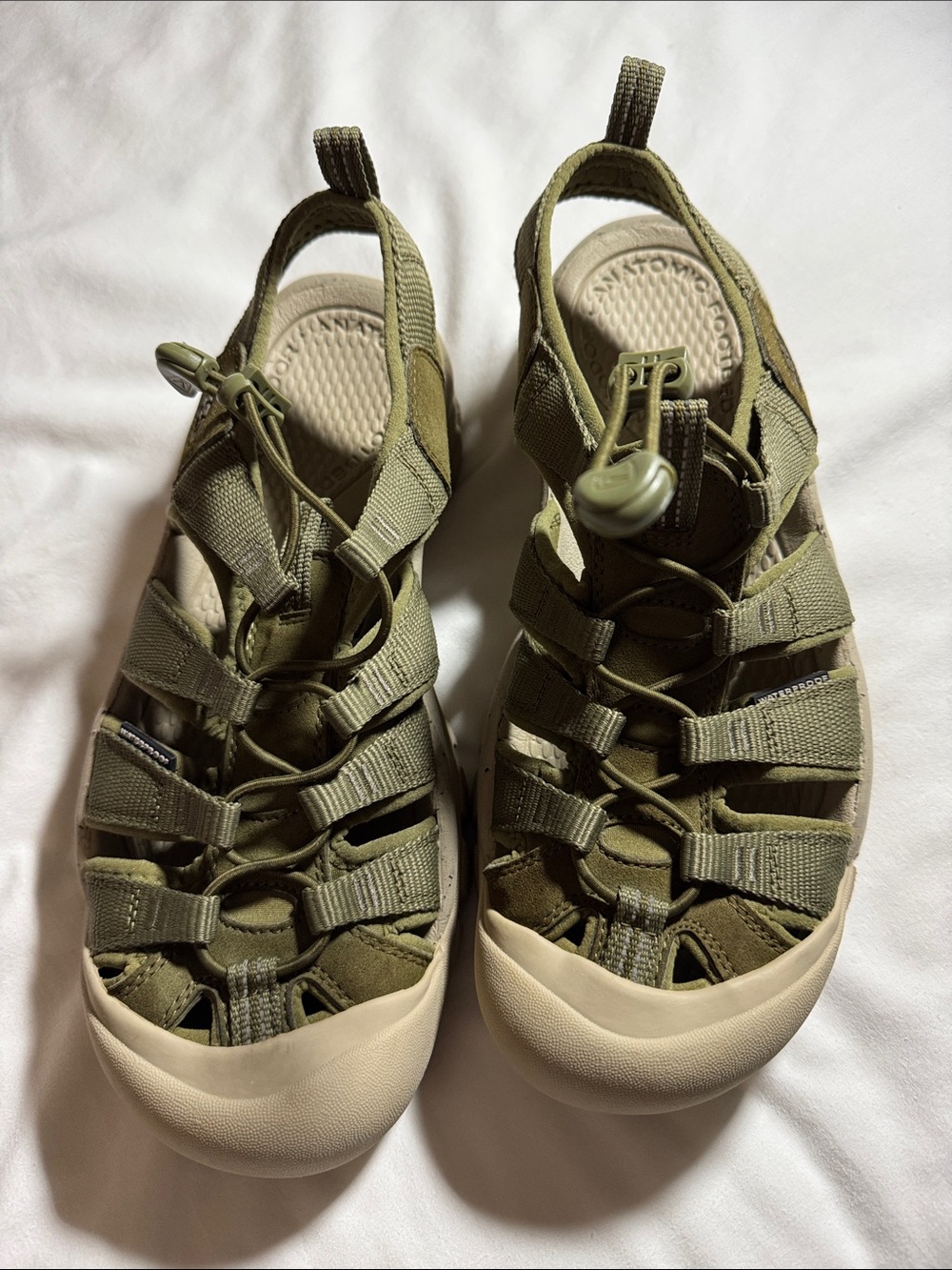 Keen Men’s Newport H2 Closed Toe Water Olive Green Outdoor Sandals Sz 8